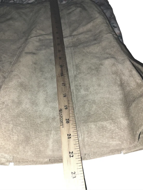 Loft Beige Suede Pleated Hem Skirt Women's Size 6    50 - Picture 12 of 14